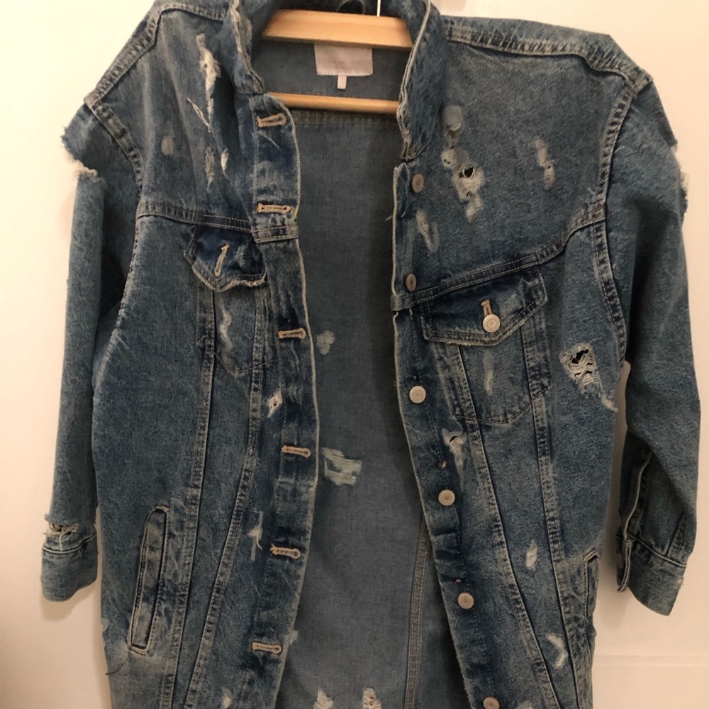 Oversized denim jacket